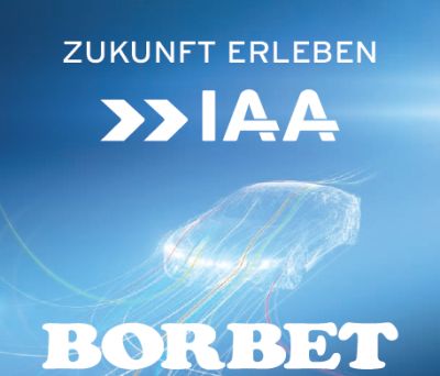 Borbet stellt erneut auf der IAA in der Messe Frankfurt aus.