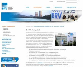 Screenshot der BRV-Homepage www.brv-bonn.de.