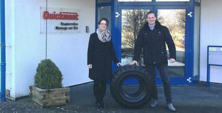 Frauke Lellek und Daniel Sahm wollen mit Wenzel Industrie ein verlässlicher Partner für den Reifenhandel bleiben.