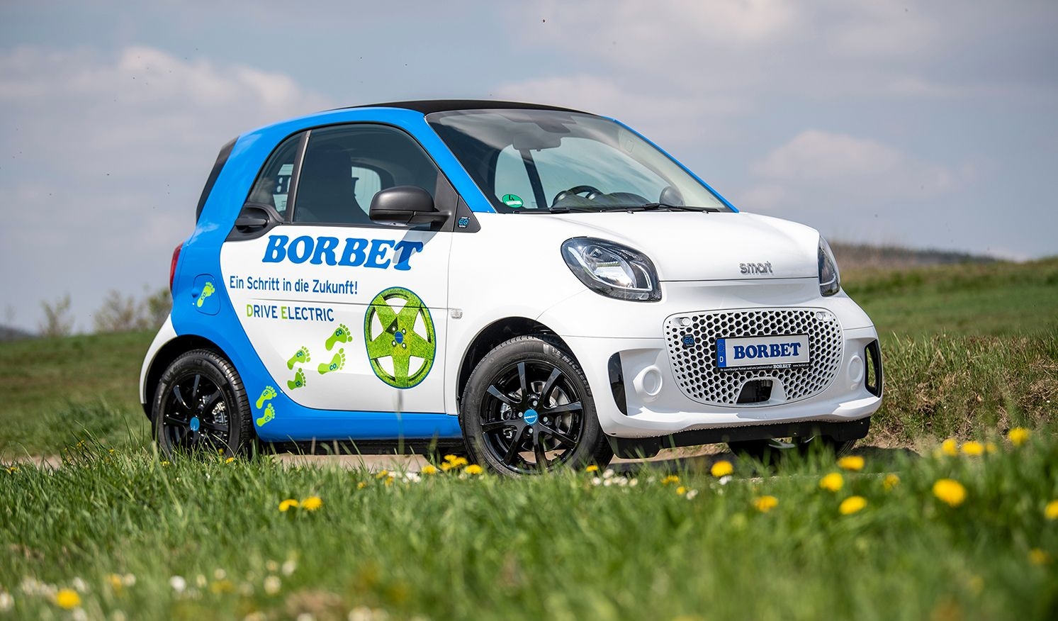 Aktuell erweitert Borbet seinen Fuhrpark mit Elektroflitzern.