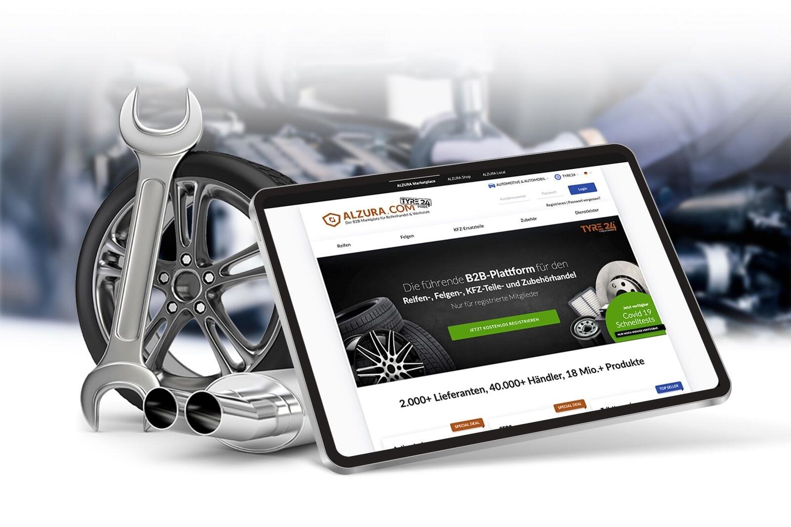 Alzura Tyre24: Neue Funktionen im Teilebereich sollen Mehrwert für Händler schaffen.