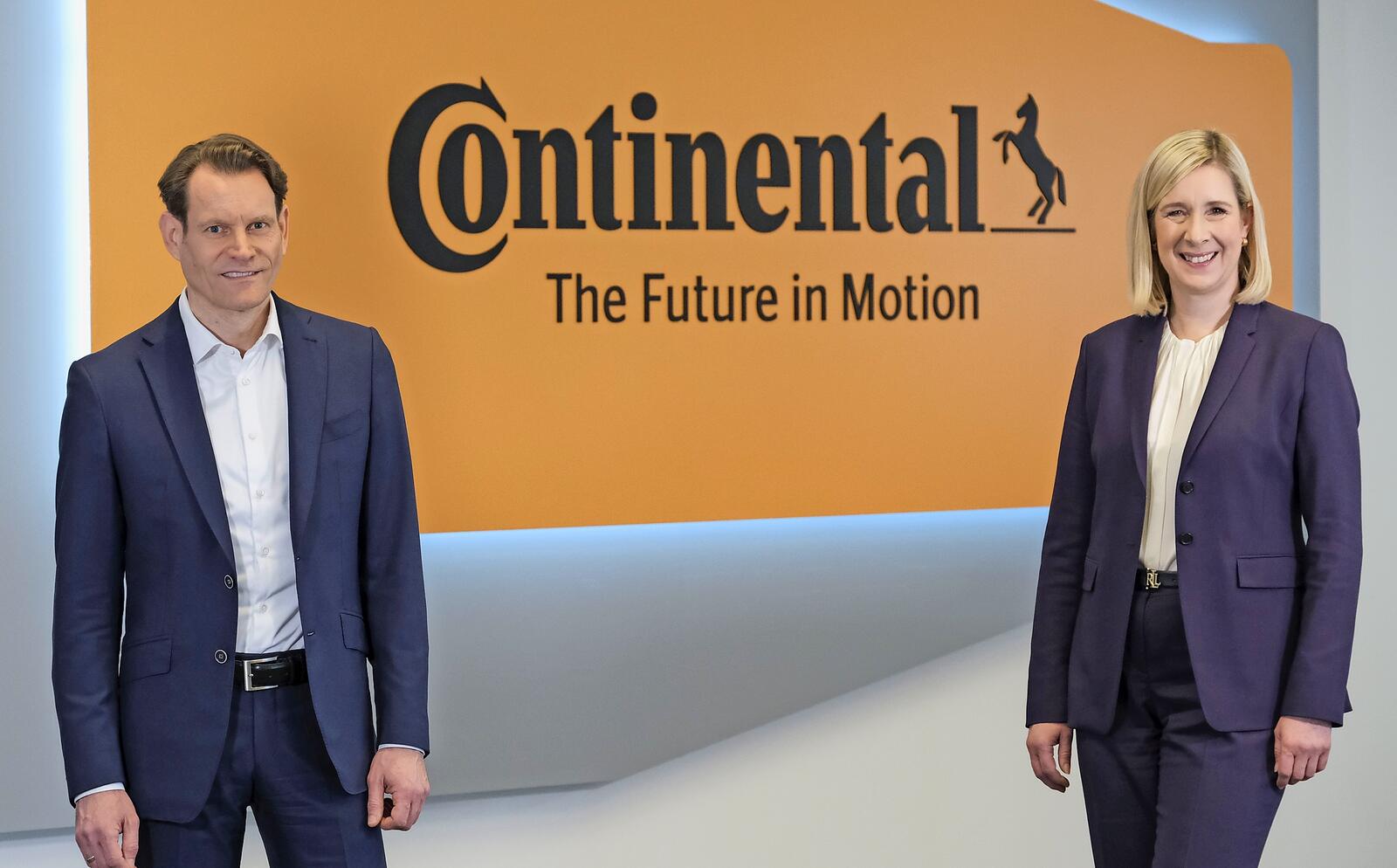 Determined Conti-Duo: Nikolai Setzer, Chief Executive Officer, and Katja Dürrfeld, Chief Financial Officer.