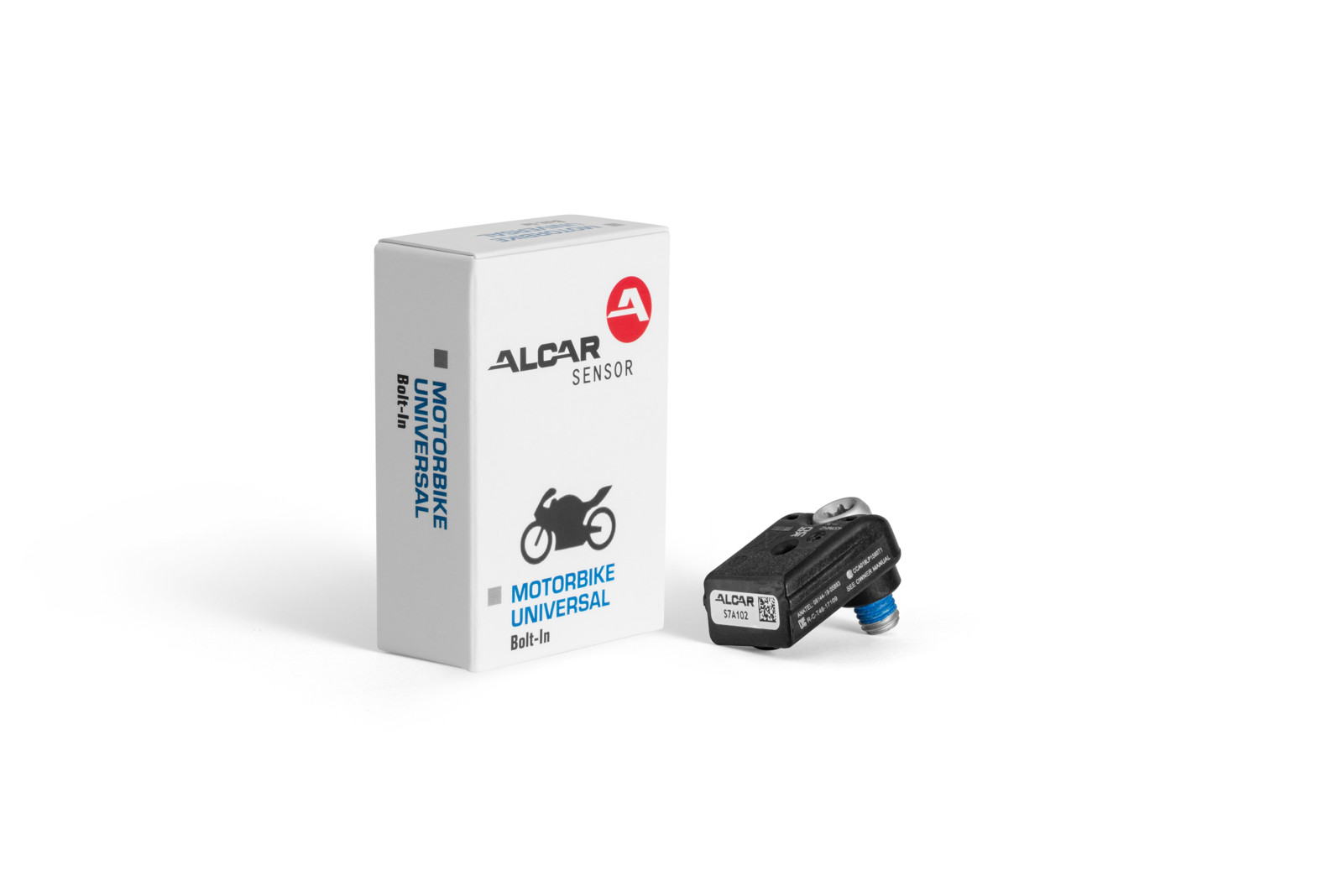 Alcar bietet seine Motorrad-Sensor unter anderem als sogenannte Bolt-In-Variante für die direkte Verschraubung auf der Felgeninnenseite an.