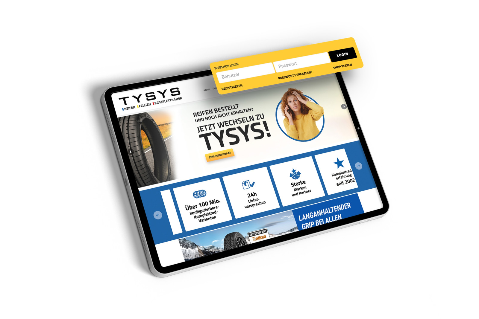 Der TYSYS-Webshop  soll mit einem breiten Sortiment punkten.
