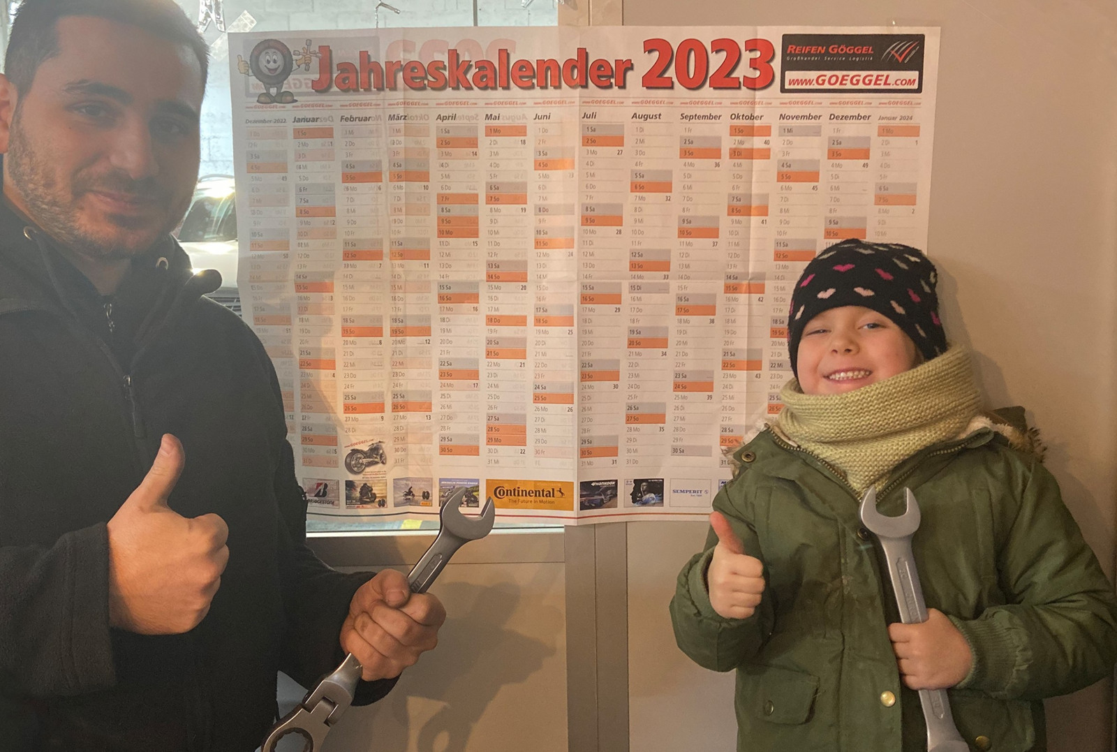Manuel Frey von der MTW-Mietwerkstatt in Lindau ist der Gewinner der Reifen Göggel Wandkalender-Aktion. 