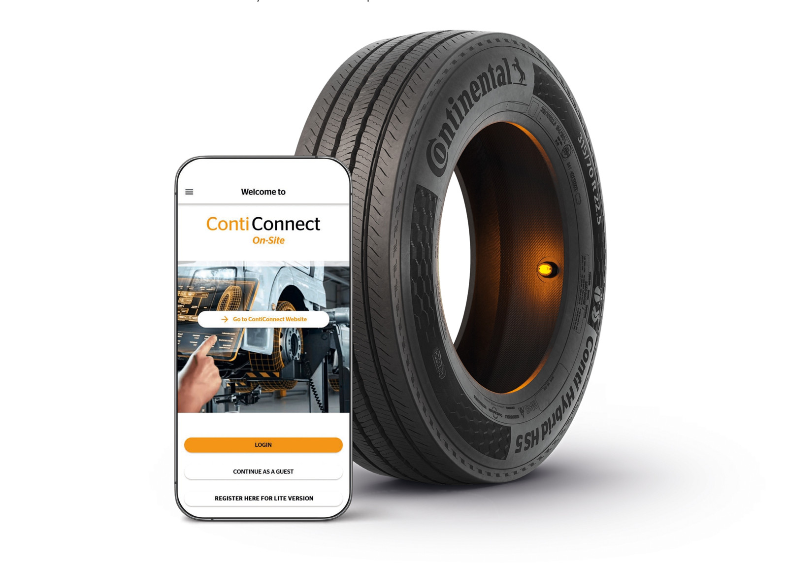 Dank ContiConnect Lite gelingt der Einstieg in das digitale Reifenmanagement. 